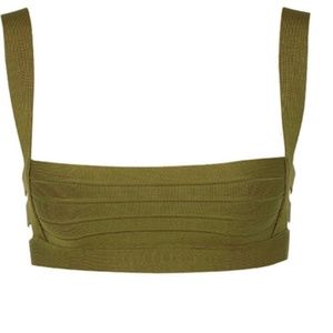 Mistress Rocks  GREEN Bra Top SMALL